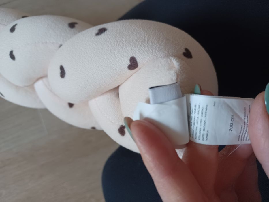 Ochraniacz do łóżka warkocz 200 cm