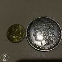 Монета One Morgan Dollar 1884