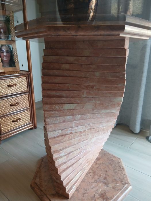 MESA.TIJOLO Mamore com vidro