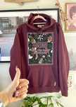 Nowa bordowa bluza Vans z nadrukiem 36/38 hoodie skate dziewczeca