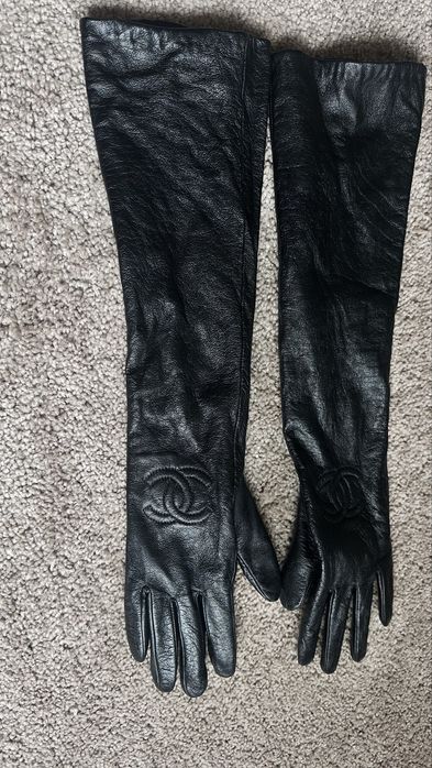 Рукавички Chanel довгі