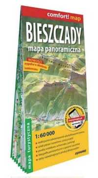 Comfort! map Bieszczady. Mapa panoramiczna - praca zbiorowa