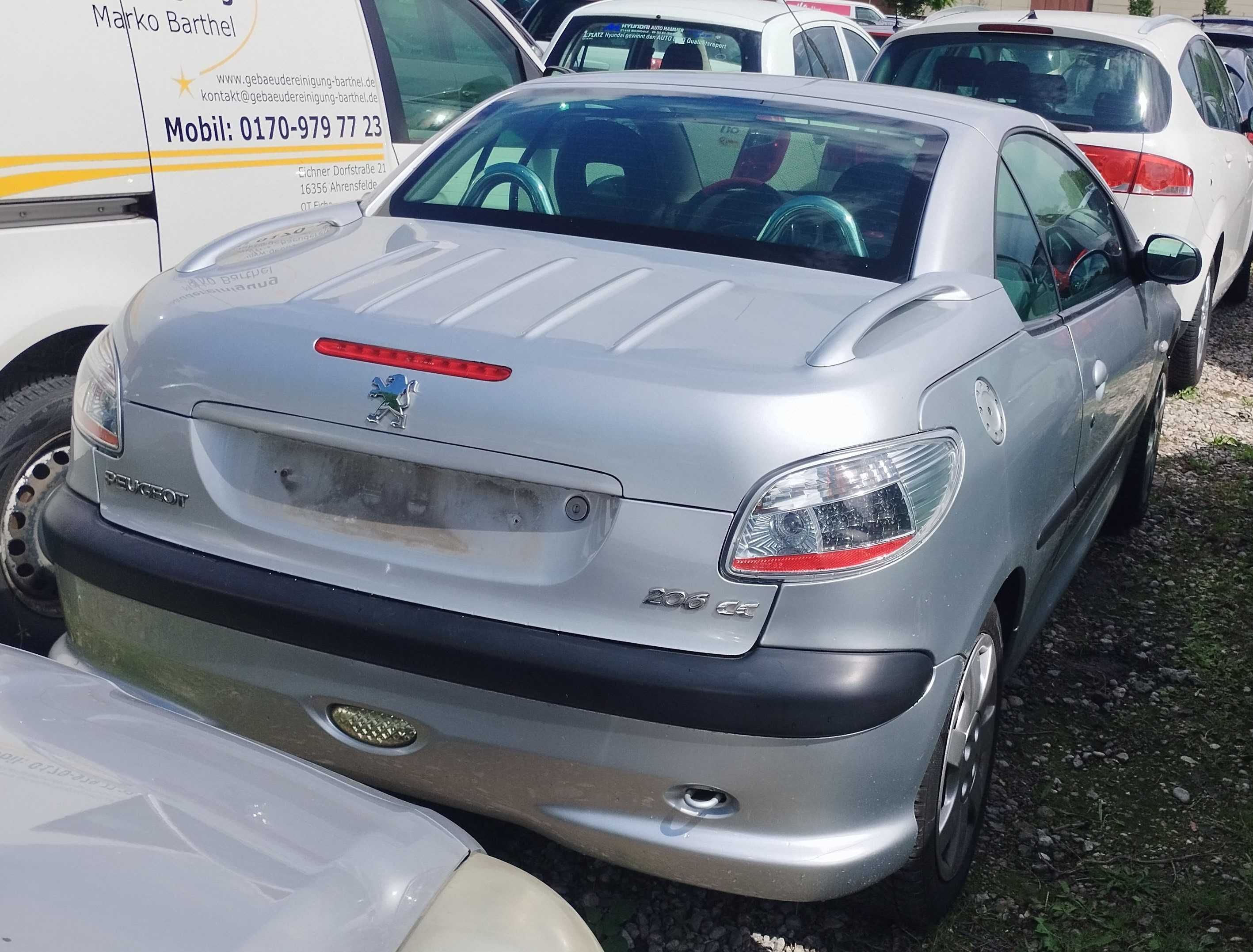 *** PEUGEOT 206 CC ** 2,0 16V ** 2003 ** SPRAWNY DACH **KLIMA **