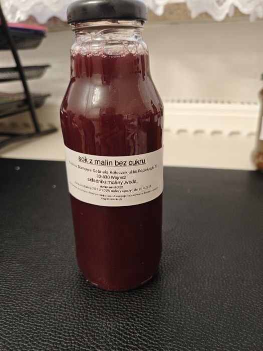 Sok malinowy 2025 bez cukru