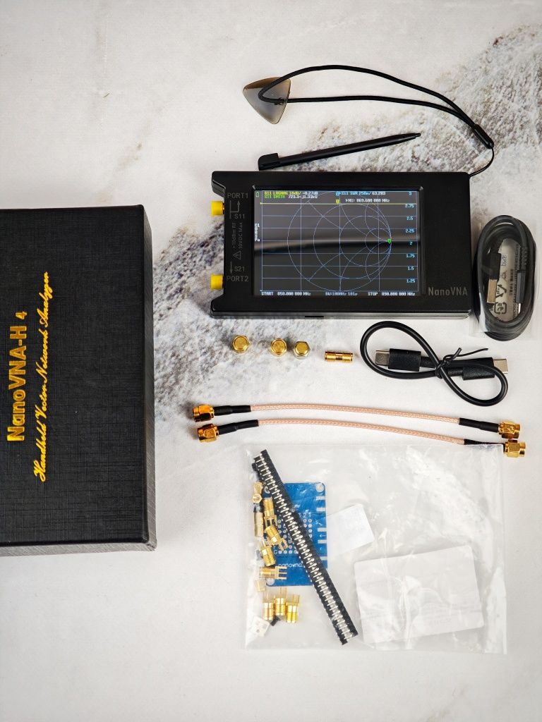 Nano VNA H4 + placa de testes