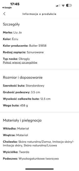 Buty sneakersy LIU JO maxi wonder 84 rozm 39 nowe