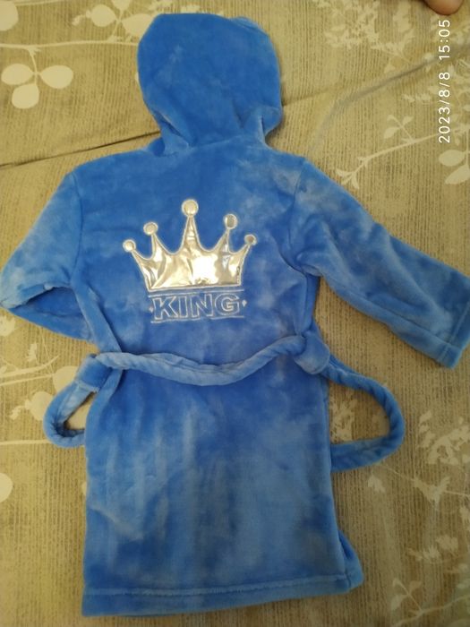 Махровый детский халат