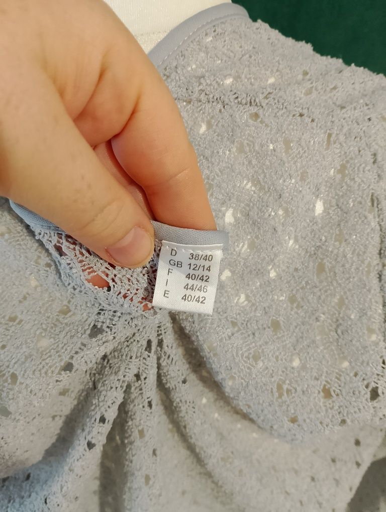 Narzutka, sweter ażurek rozm L,XL