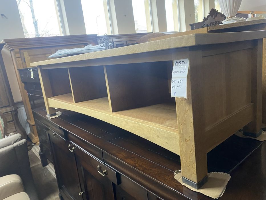 Szafka RTV drewniana dębowa solidna nowoczesna stan bdb FV DOWÓZ