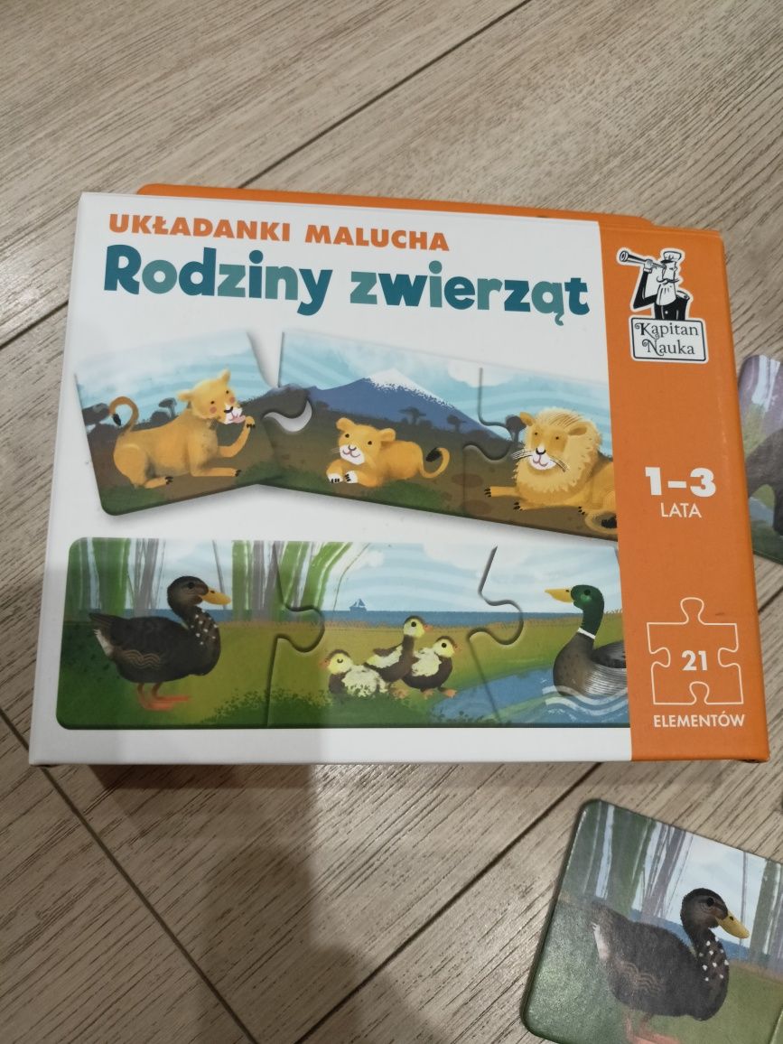 Rodziny zwierząt puzzle 21el 1-3lata