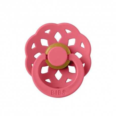 Smoczek kauczukowy BIBS BOHEME Coral 0-6 miesięcy