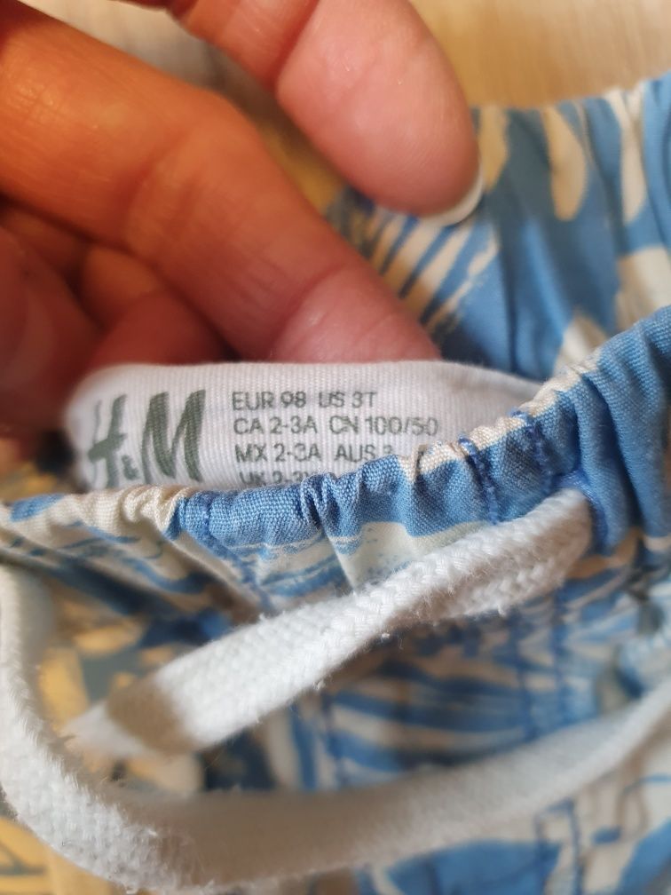 Spodenki chłopięce r.98 H&M+gratis