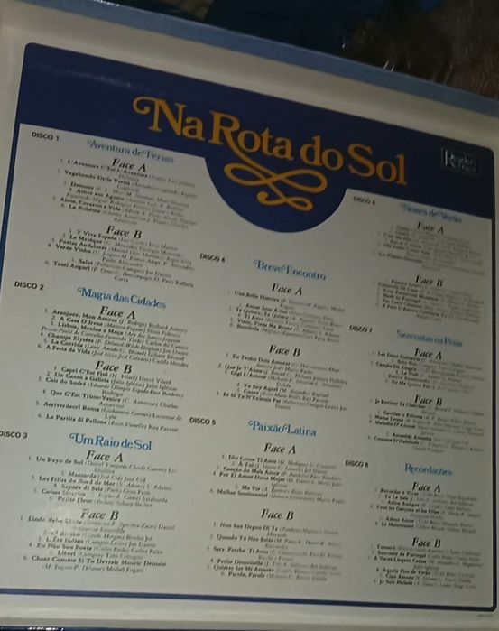 Na Rota do Sol discos vinil