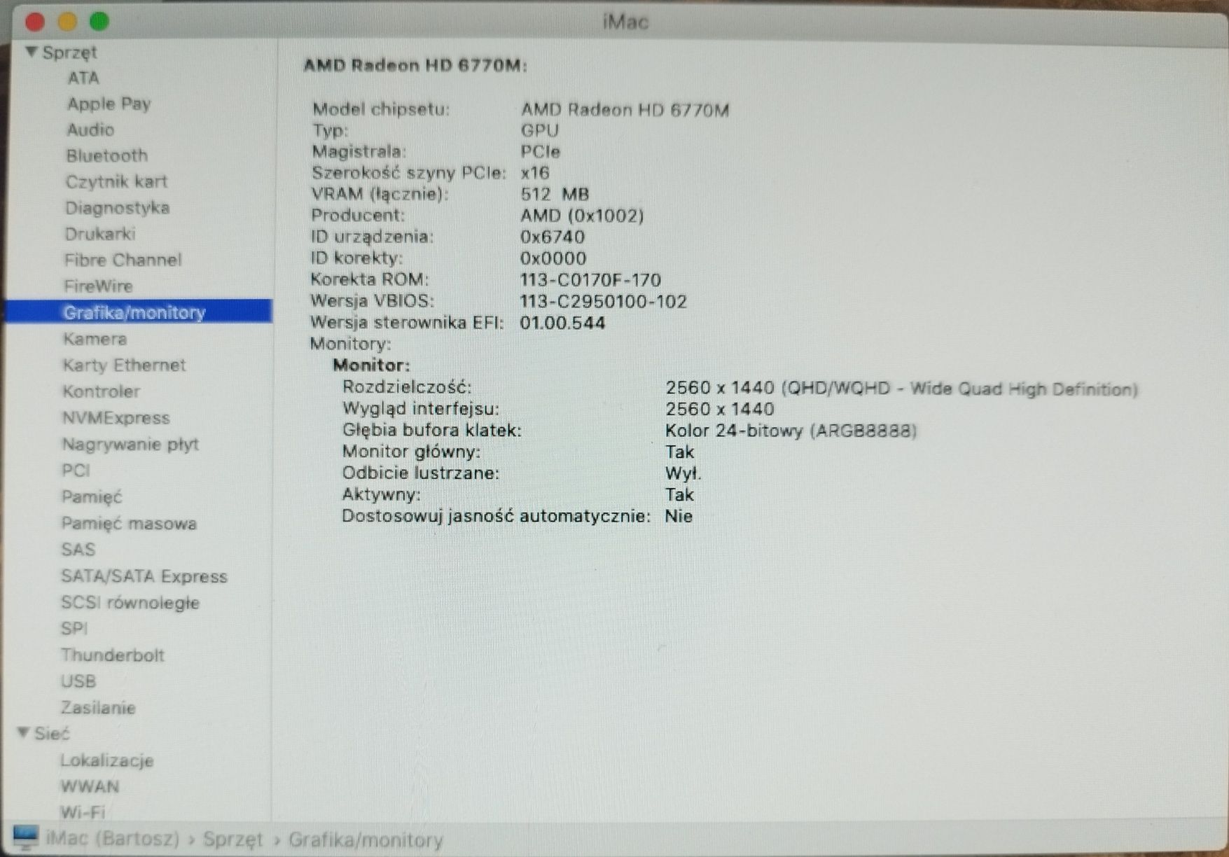 iMac 27 z 2011 r