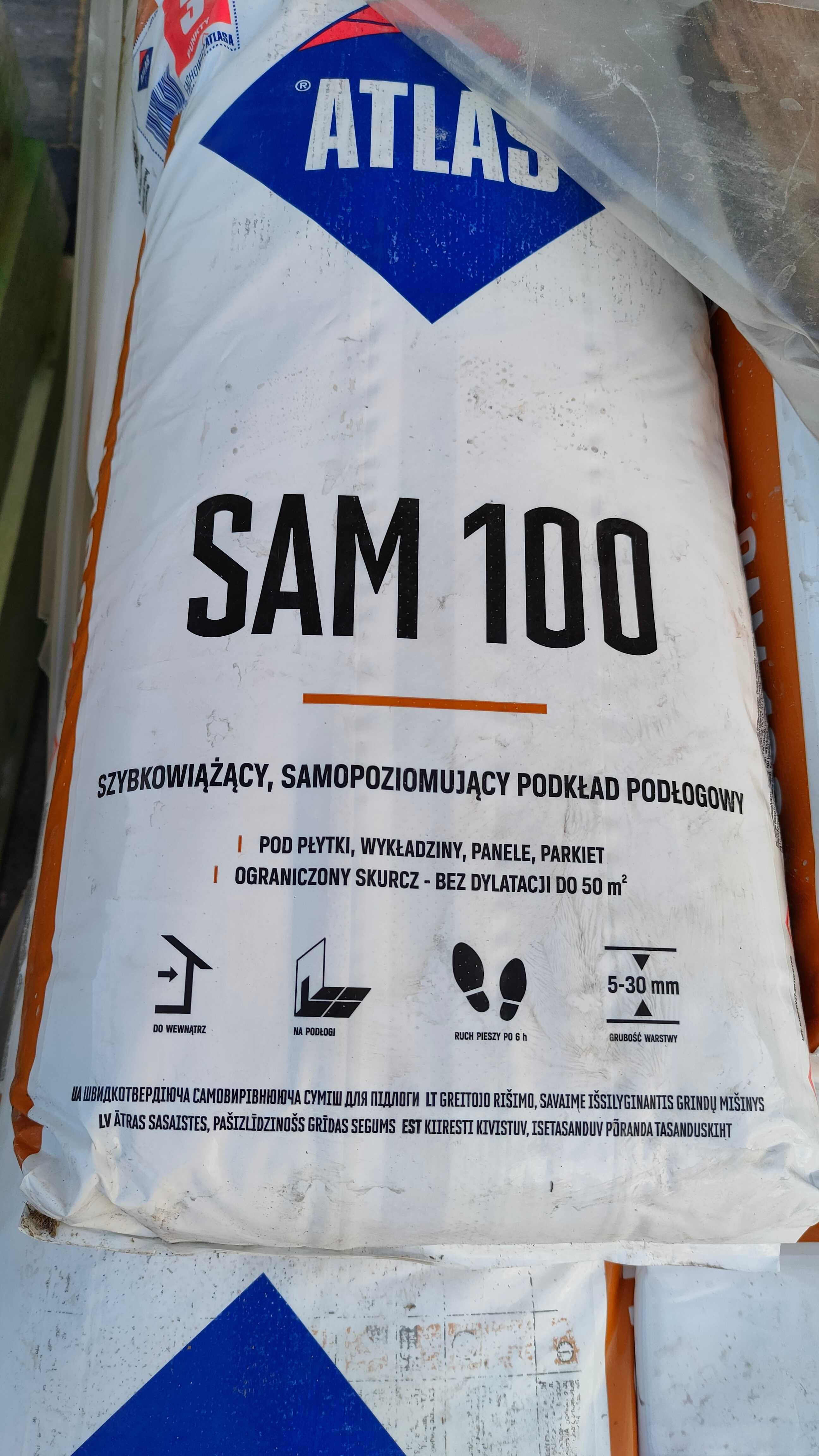 Samopoziomujący podkład podłogowy SAM 100 ATLAS 25 kg