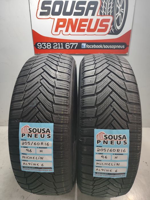 2 pneus semi novos Michelin 205/60R16 Oferta dos  Portes