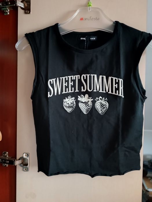 Top czarny Sinsay rozmiar M nowy z metką