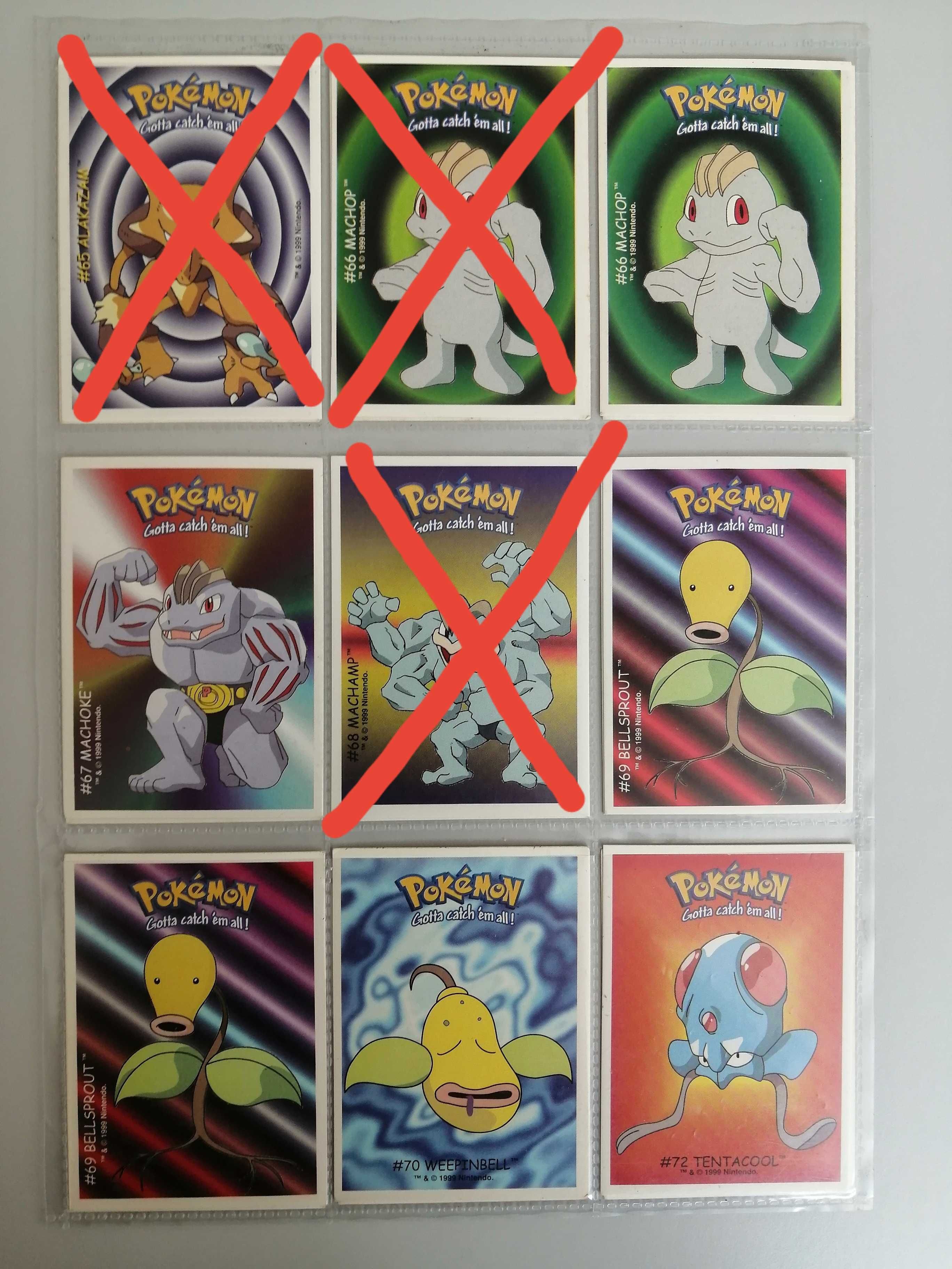 Cartas Pokemon das pastilhas Dunkin Boomer
