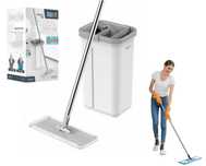 Mop dwukomorowy Teesa New Clean R13 5,7L płaski + GRATIS 2x mikrofibra
