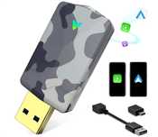Bezprzewodowy adapter 2w1 Android Auto CarPlay BT WiFi USB-A USB-C CA6