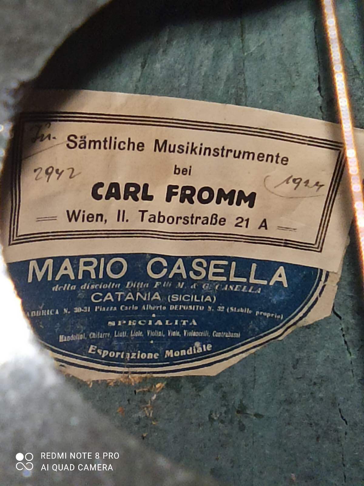 Mandolina Mario Casela Catania