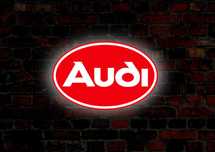 LED Neon AUDI, Podświetlana reklama Audi, Logo 3D, LED, Baner, Plafon