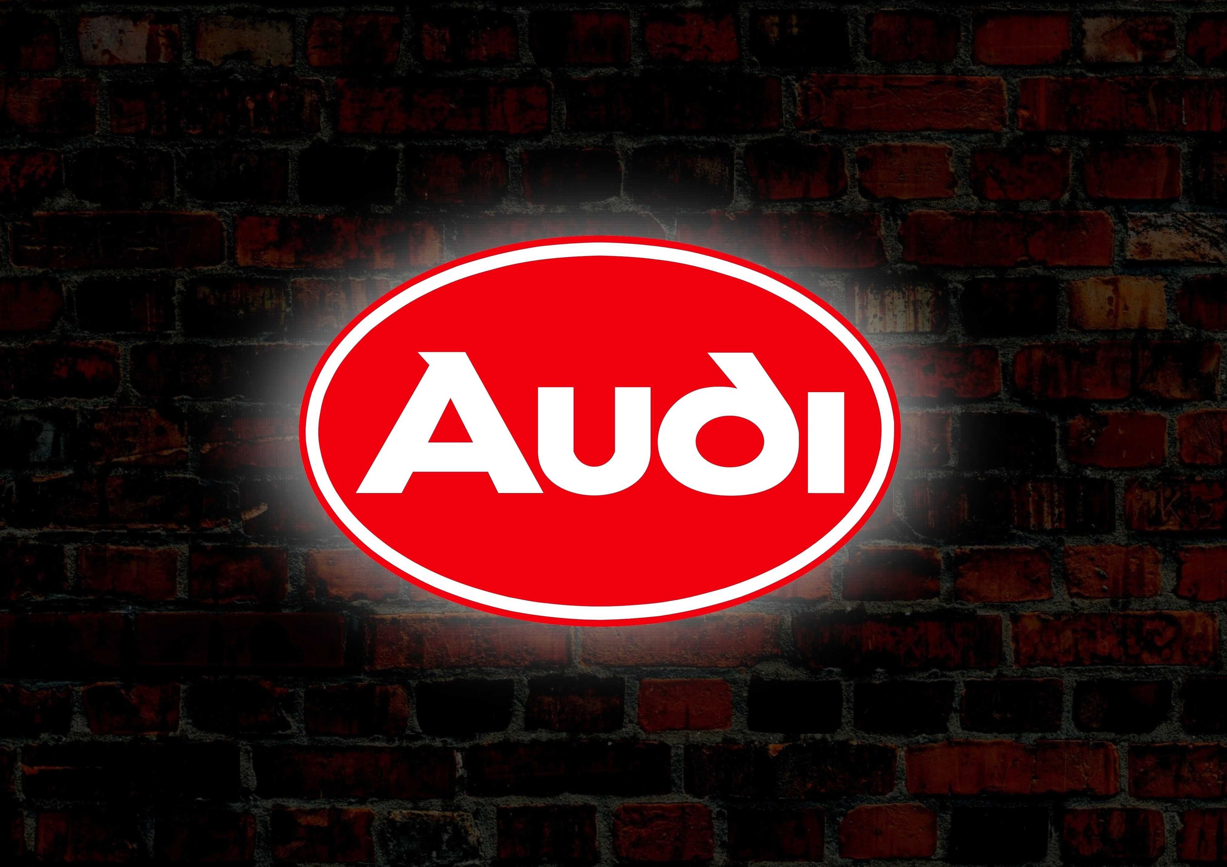 LED Neon AUDI, Podświetlana reklama Audi, Logo 3D, LED, Baner, Plafon