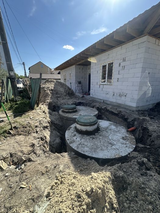 Септик під ключ за 1 день, комуникации канализации, водовідвелення