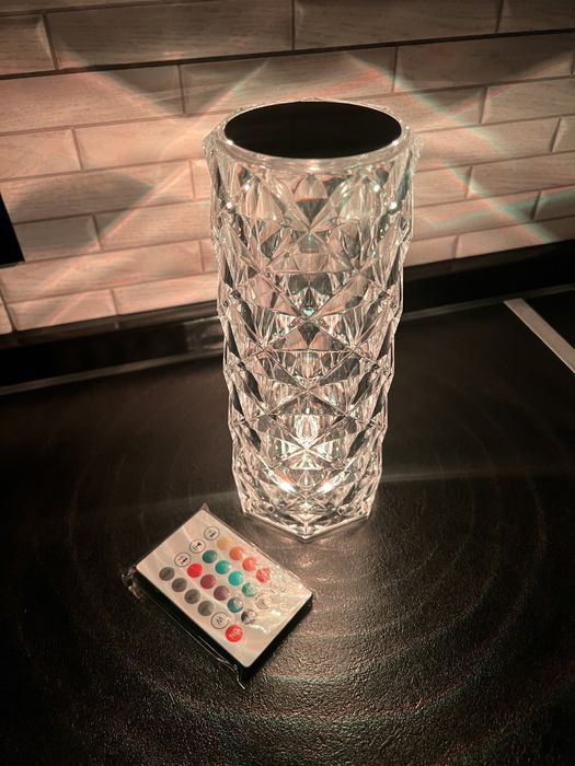 Лампа настольная ночник Роза, 16 режимов с пультом