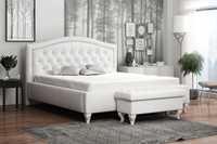 Nowe eleganckie łóżko tapicerowane oryginalny zagłówek 180x200