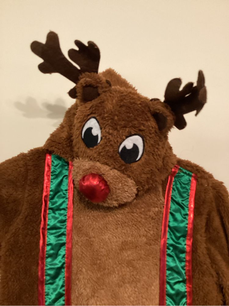Strój przebranie renifer Rudolf rozmiar 128