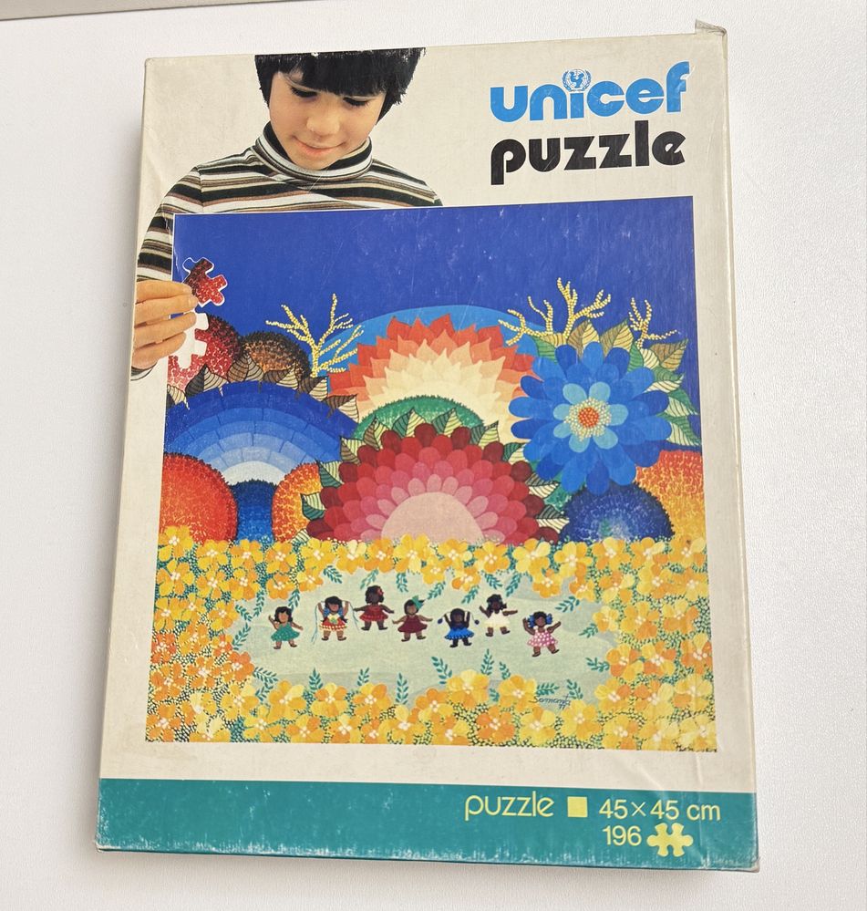 Stare puzzle Unicef lata 80 196 szt. kompletne