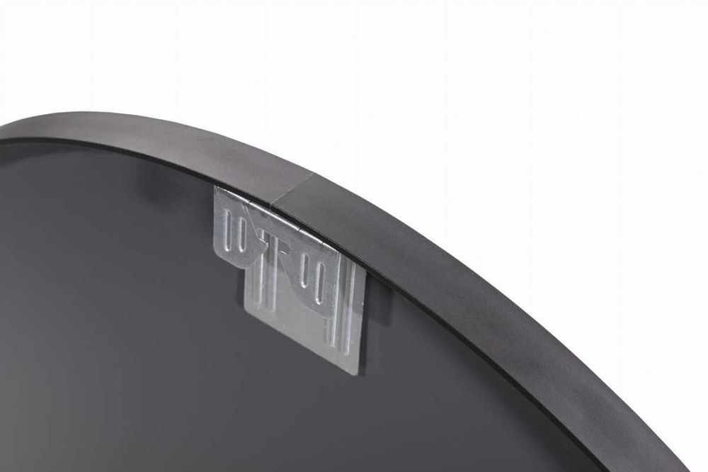 NOWE Lustro Łazienkowe Okrągłe w Ramie Czarne Do Łazienki Przedpokoju