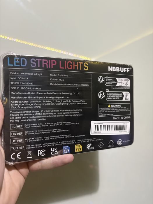 LEDY 5 m z Aplikacją na telefon