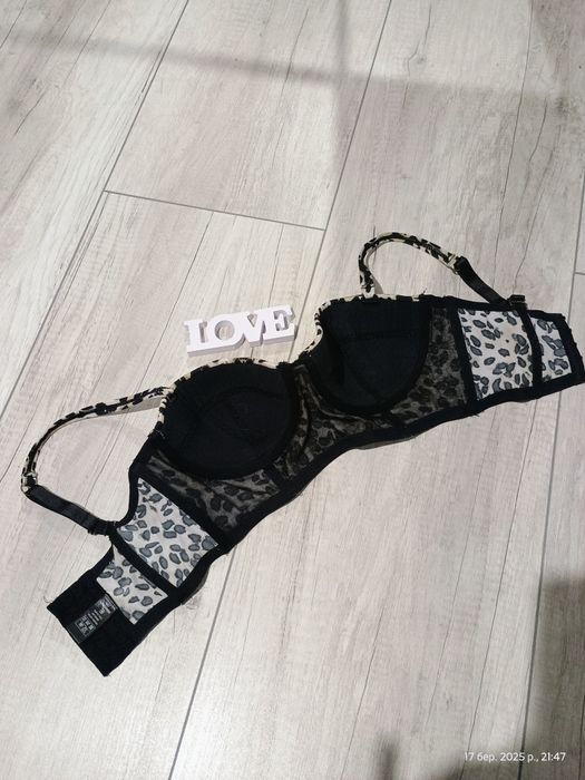 Леопардовий бюст'є, бюстьє, бюстик балконет корсет