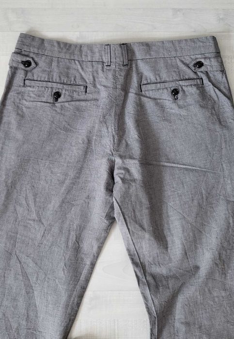 ZARA spodnie granatowe męskie krateczka roz XL 36