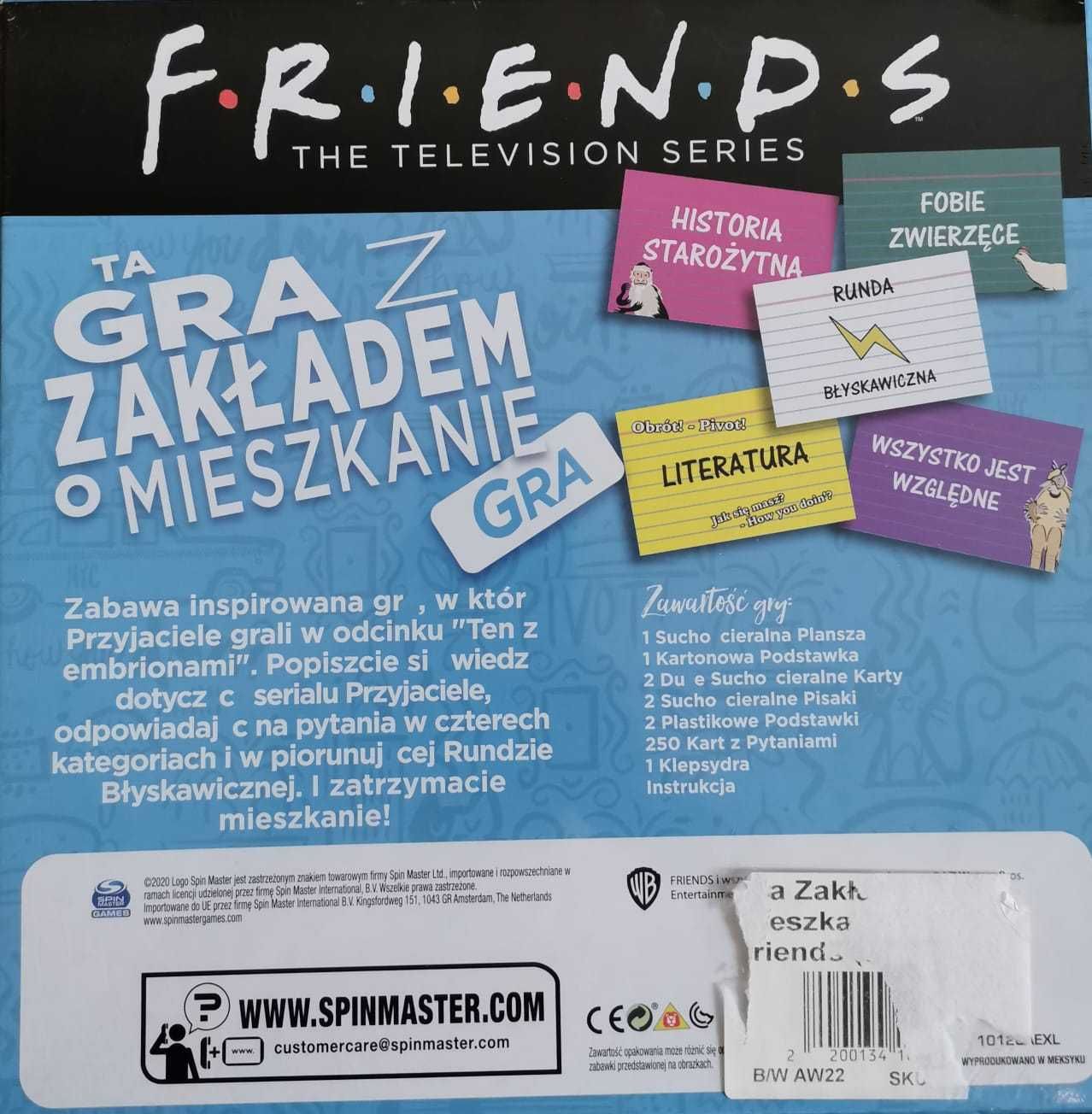 Gra z zakładem o mieszkanie Friends