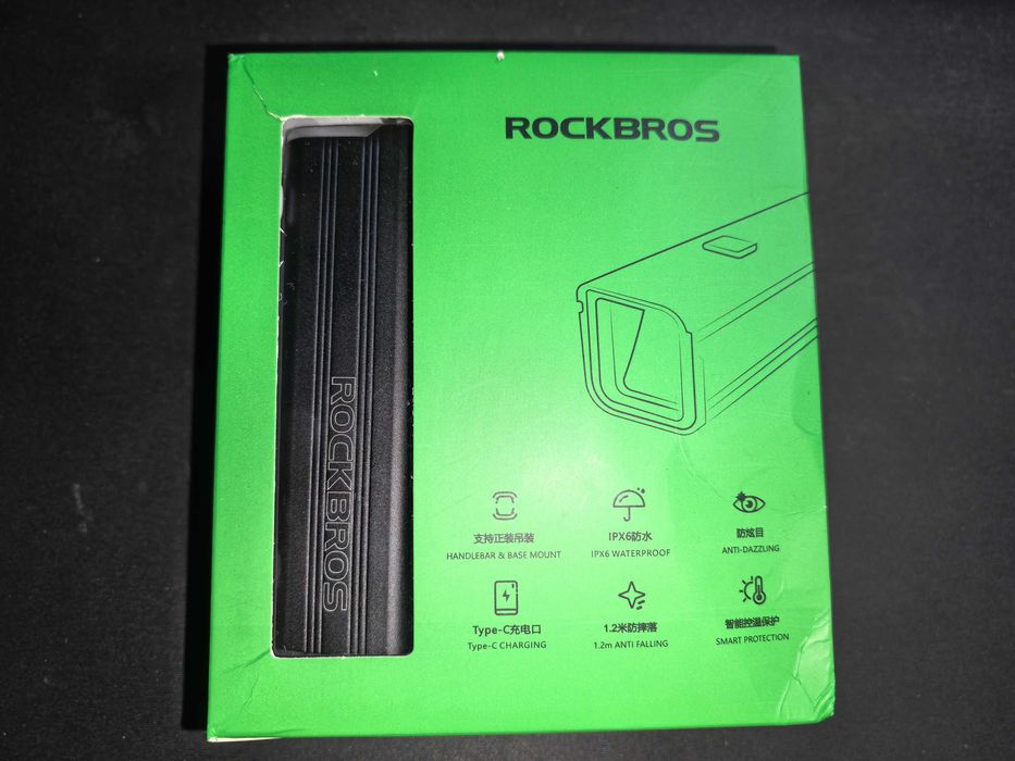 Lampka rowerowa Rockbros RHL-1500D