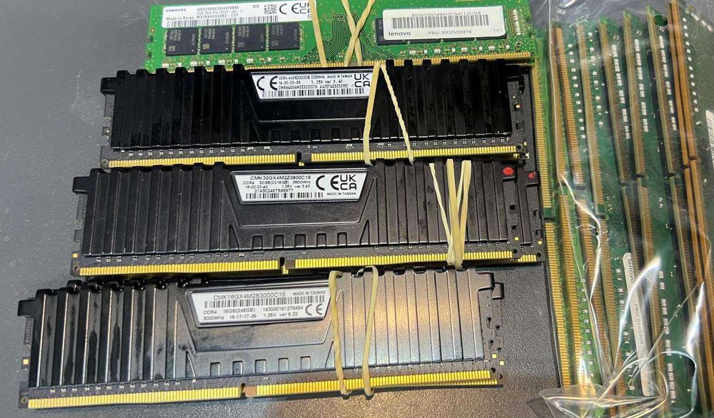 Pamięć DDR4 Najszybsze Corsair tu 16Gb xxx różne czasy i pojemności