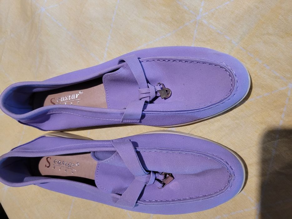 Buty damskie mokasyny 39 nowe lila