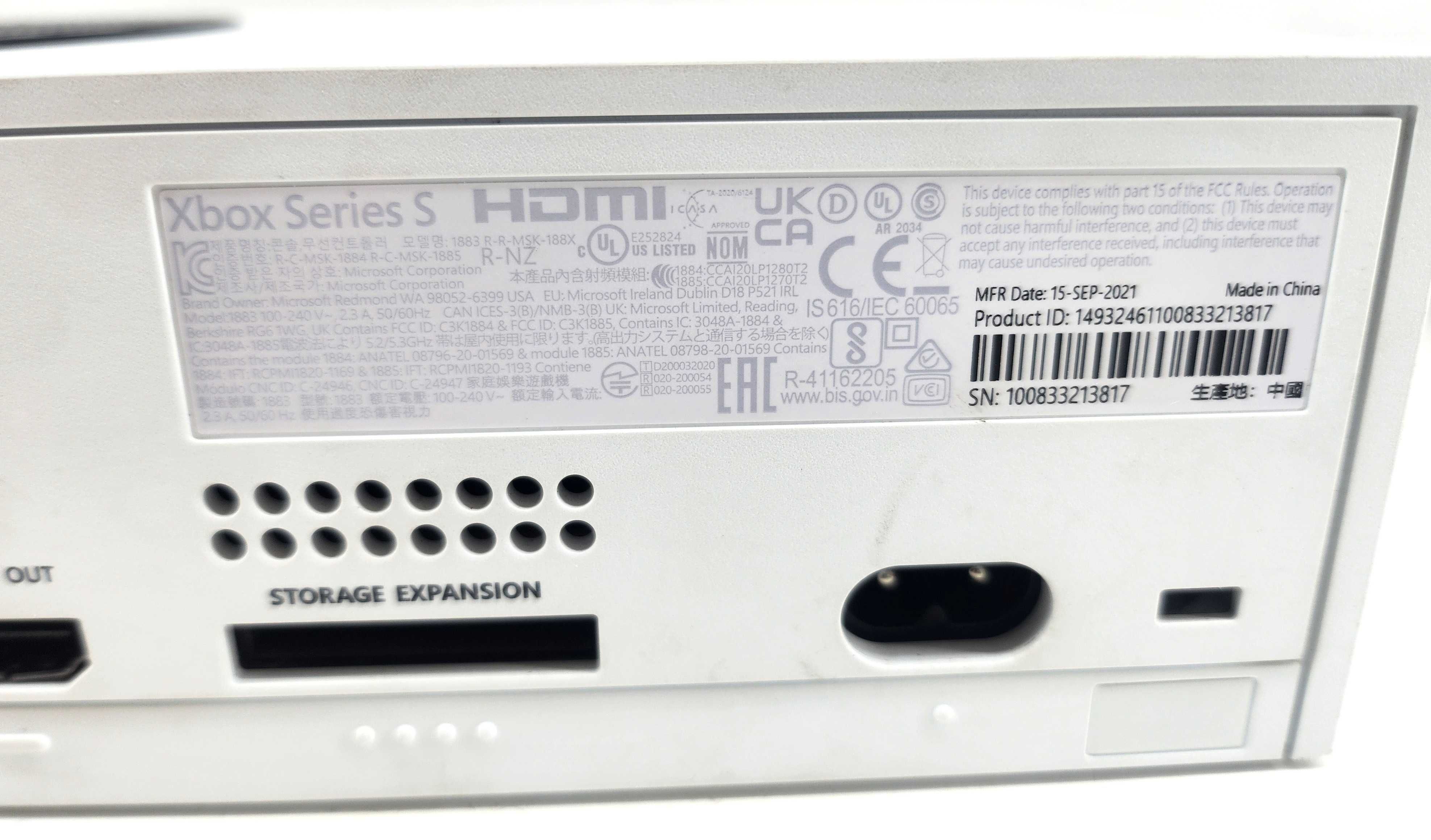 Konsola  XBOX series S +pad