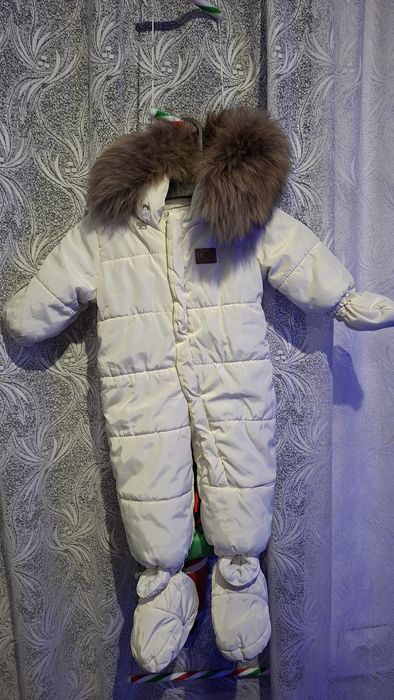Зимовий комбінезон (пуховик)  74- 80 розмір
