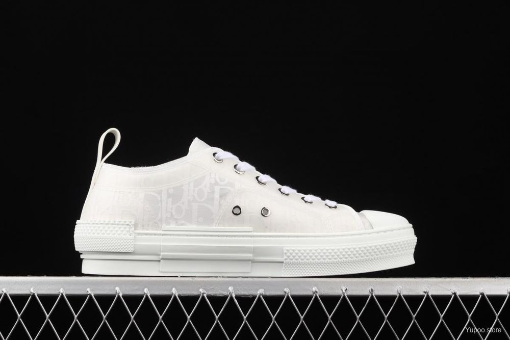 Buty Dior B-23 Oblique Low Białe
