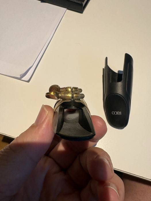 Saxofone Alto para estudo com boquilha selmer.