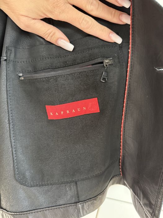 Kurtka marynarka ze skóry cielęcej czarna Hugo Boss XL XXL