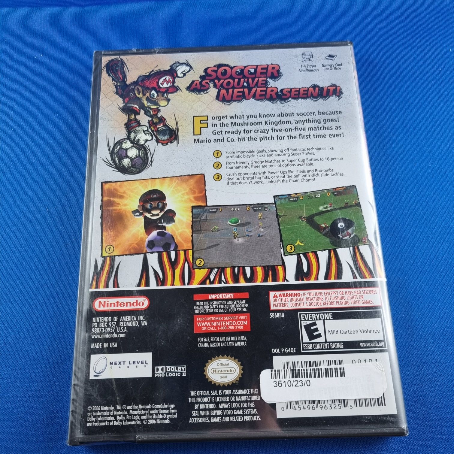 Super Mario Strikers GameCube Folia