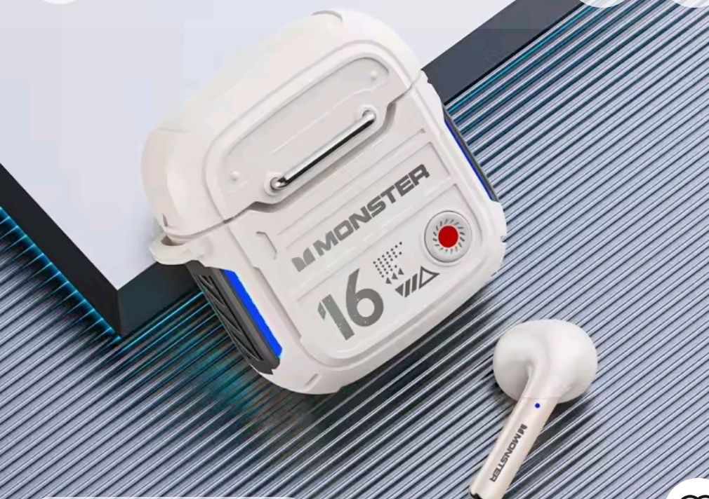 Original monster xkt16 bluetooth v5.3 fones de
ouvido sem fio longa es