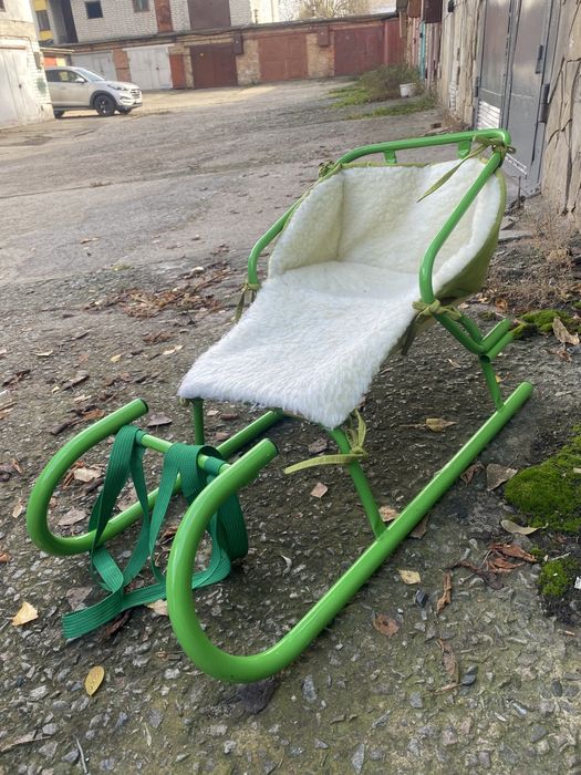 Сані санчата дитячі з сідушкою