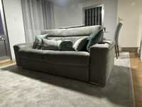 Sofa cama em cinza