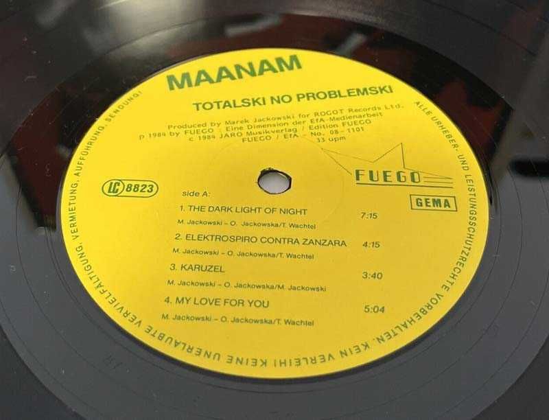 MAANAM - Totalski No Problemski LP Niemcy